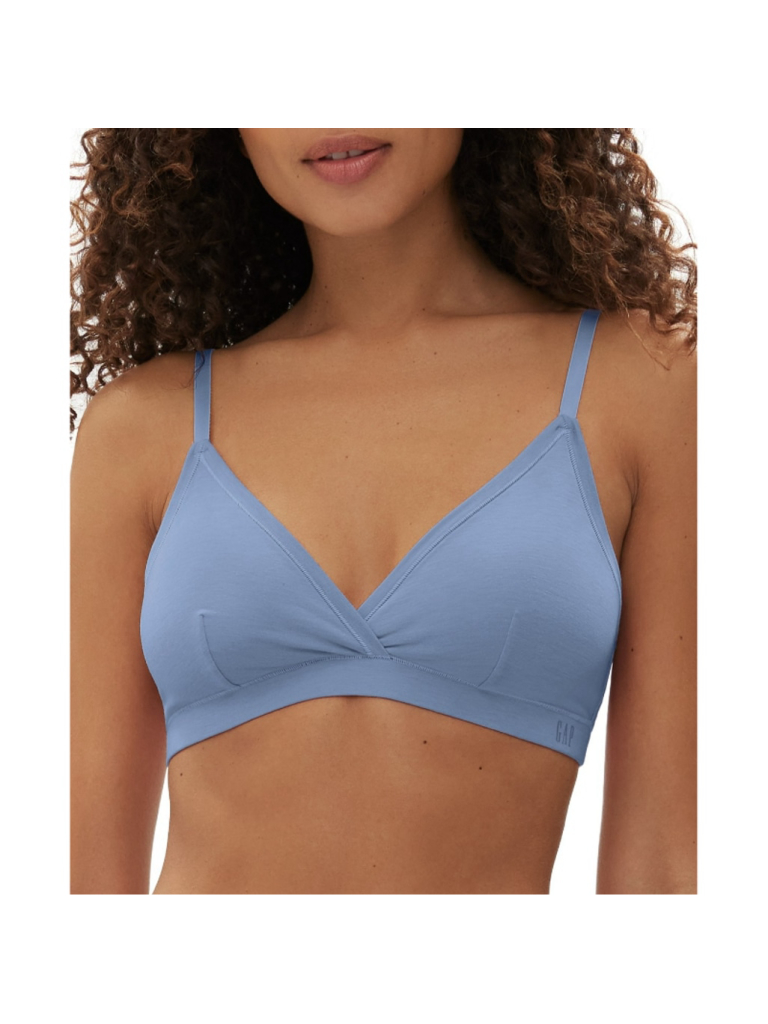 Gap Gapbody Women's Size Medium Blue Breathe Full Coverage Bralette Nwt